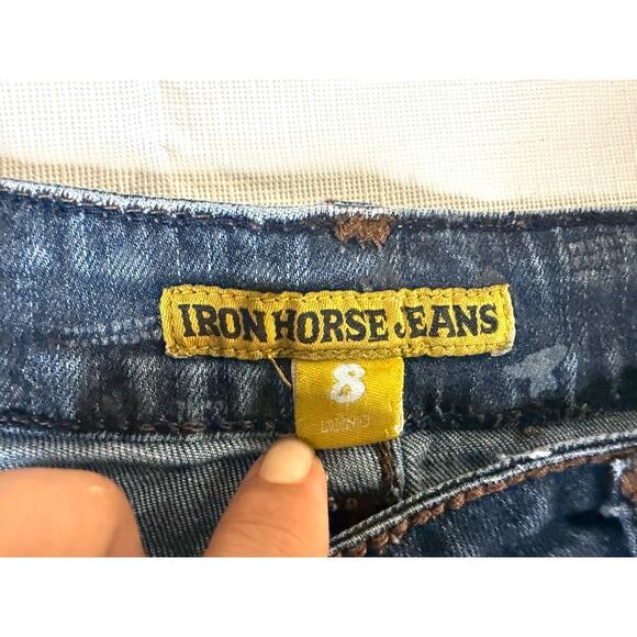 Iron Horse Jeans Women's Sz 8 Western Bootcut Studded Flap Pockets Medium Y2K - Picture 4 of 5